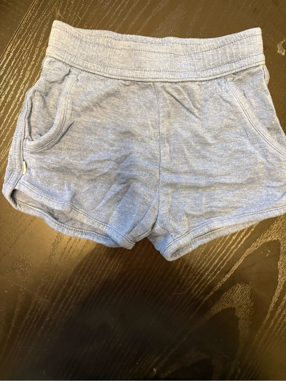 Little Sleepies Heather Light Blue Girls' Cozy Knit Shorts